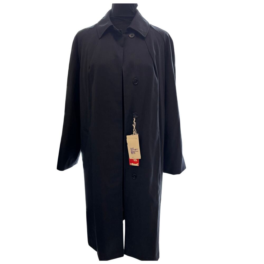 NWT Vintage 1950s or 1960s Navy Trench Coat, NEVER WORN-NWT WPL 12467